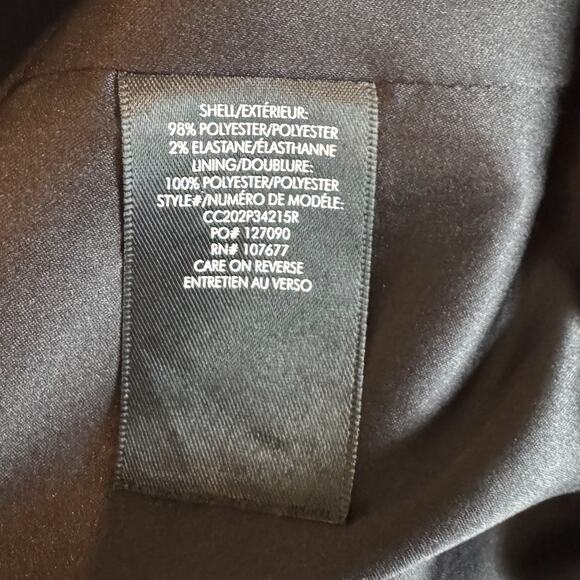 Alice + Olivia Breann Long Fitted Blazer Houndstooth Black White - Picture 8 of 11